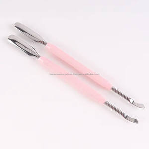 Empujador de Cutículas Profesional de Doble Punta de Acero Inoxidable Rosa, Herramienta de Limpieza de Uñas para Manicura y Pedicura, Reutilizable, Color Personalizado - Product Image 5