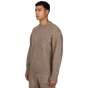 Oversized Casual Fleece Sweat Shirt for Men Streetwear Fleece Pullover High Quality <b>Drop</b> Shoulder Heavyweight - Product Image 2