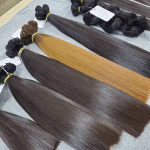 Paquets de cheveux lisses extensions de cheveux de luxe Vietnam meilleure qualité de cheveux tissage droit trame de cheveux humains bruts - Product Image 2