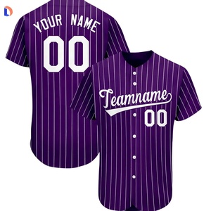 Maillot de baseball unisexe noir et jaune de conception OEM 100% polyester respirant antibactérien à séchage rapide ensemble de vêtements de sport pour adultes - Product Image 3