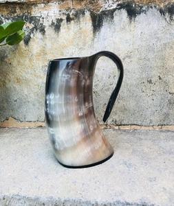 Taza de cuerno de búfalo de alta calidad, artesanías naturales, regalo de Navidad, tazas de Steins de cuerno vikingo para beber - Product Image 5