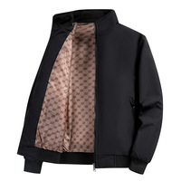 Logo personnalisé OEM broderie design imprimé nouvelle taille plus automne et hiver hommes nouveau style col montant loisirs veste polyvalente
