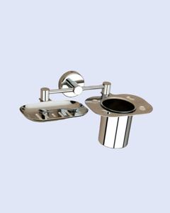 Moderno y Elegante Jabonera de Acero Inoxidable y Aluminio, Fabricada en India, Accesorios de Baño para Ducha - Product Image 6