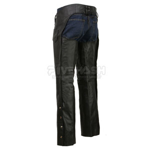 Pantalones largos de equitación hechos de cuero genuino para montar a diario, diseñados para brindar comodidad y protección. - Product Image 2