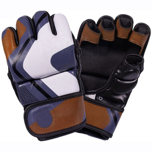 Gants de combat MMA unisexes pour les combats professionnels, fabriqués sur mesure, en cuir PU de haute qualité, respirants, avec fermeture à boucle et crochet. - Product Image 2