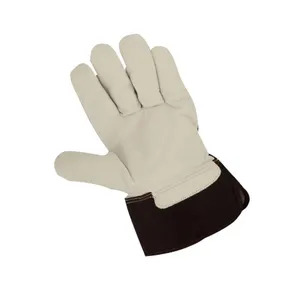优质镀铝牛分体皮革焊工手套个人防护装备消防工业重手手套