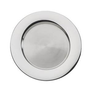 Assiettes de chargeur en métal en acier inoxydable de la plus haute qualité plateau décoratif de mariage stocké pour l'affichage des aliments - Product Image 4