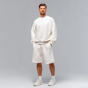 Conjunto de Pantalones Cortos Deportivos de Dos Piezas para Hombre, Estilo Urbano, Ecológicos, Transpirables, con Forro Polar de Poliéster/Algodón - Product Image 5