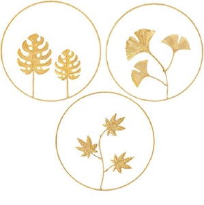 ดอกไม้สีฟ้าครีมรูปบ้านผนังศิลปะสำหรับบ้านสำนักงานห้องนั่งเล่นห้องนอนในร่มตกแต่งกลางแจ้ง - Product Image 5