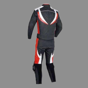Tenue de sport personnalisée en cuir de vachette grande taille pour motocyclette adulte - Product Image 2