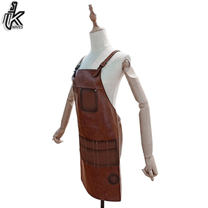 New ODM Custom Made Sleeveless Leather <b>Apron</b> High Quality Fabric with Pocket for Men and Women Low MOQ <b>Kitchen</b> Chef Usage - Product Image 3