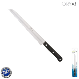 Coltello da pane Grenoble, lama in acciaio inossidabile, 20 cm, nero - Product Image 1