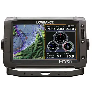 最佳质量LOWRANCE HDS 9 Gen2触摸洞察实时设置扫描高清撇渣器XDCR 000-10802-001