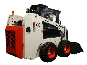 รถตักล้อยางแบบสกิดสเตียร์ ยี่ห้อ Parker ระบบไฮดรอลิกเต็มรูปแบบ ขับเคลื่อน 4 ล้อ กล่องเกียร์  ความจุบุ้งกี๋ 0.5 ลูกบาศก์เมตร รับประกันเครื่องยนต์ 5 ปี - Product Image 4