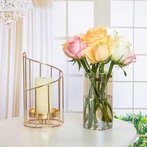 แจกันดอกไม้โลหะสไตล์มินิมอลสไตล์โมเดิร์นคุณภาพสูงสำหรับตกแต่งในร่มและสวน - Product Image 4