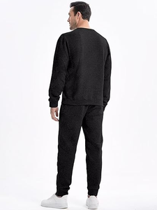 Ensemble de survêtement pour homme en 2 pièces, tenue décontractée, sweat-shirt à col rond en jacquard, jogging, pantalon de survêtement, ensemble de survêtement - Product Image 3