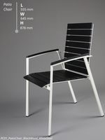 Chaise de salle à manger moderne en métal pour la maison, l'appartement, l'atelier - Origine Vietnam