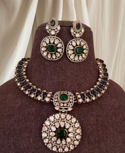 ชุดสร้อยคอพร้อมต่างหูประดับเพชรโมอิสซาไนต์ชุบทองคุณภาพสูง ดีไซน์หรูหรา สำหรับผู้หญิง เหมาะเป็นของขวัญงานแต่งงานแบบดั้งเดิม คอลเลคชั่นทันสมัย - Product Image 3
