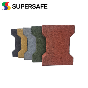 Revêtement de sol en caoutchouc de couleur personnalisée de haute qualité Pavés de brique Dogbone durables pour les allées de terrasse de piscine résidentielle Malaisie vente en gros - Product Image 3