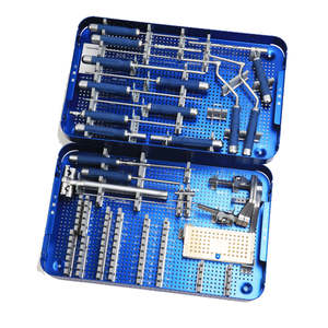 Juego de cirugía de columna vertebral de acero inoxidable de alta calidad, Kit de instrumentos de tornillo pedicular Manual, instrumentos quirúrgicos ortopédicos - Product Image 2