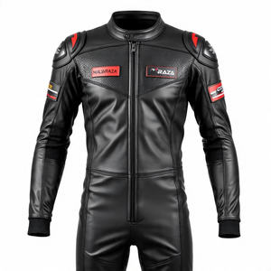 Traje de carreras de cuero ligero de una pieza | Equipo de moto Premium para uso profesional en pista | Alta resistencia a la abrasión | B2B - Product Image 2