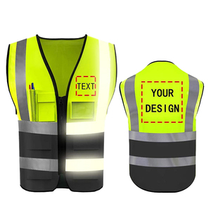Gilet de sécurité anti-coupure léger respirant haute visibilité ANSI classe 1 LED Flash étanche pour la construction nouvelle usine - Product Image 3