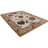 Tapis antique marocain abstrait noué à la main en laine de qualité, écologique, à poils longs et épais, multicolore, 8x14 9x12, 1 pièce pour la maison