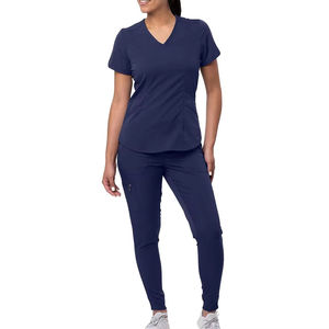 Nouveaux uniformes médicaux à livraison rapide, pantalon de travail médical, ensemble de blouses pour femmes, anti-rides, avec boutons, blouses ajustées, confortables pour les infirmières - Product Image 1