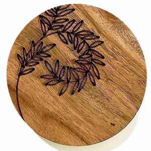 Newell Wholesale's Modern Wooden Vajilla Plato de servicio de madera maciza para fiesta de alimentos Seguro y venta caliente a un precio - Product Image 1