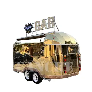 Precio al por mayor Mobile Hotdog Food Trucks Mobile Ice Cream Food Truck Trailer Crepe Food Cart para la venta Frozen Car Italy Kingdom