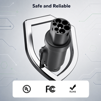 Adaptateur de charge EV AC Type 2 vers J1772 32A 250V IP54 à contacts argentés, vente en gros, direct usine pour l'approvisionnement des flottes