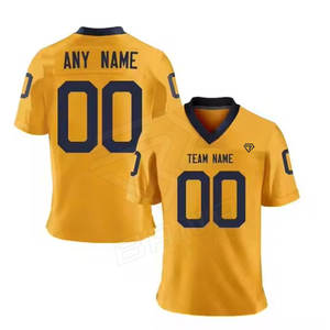 Camisetas de Fútbol Americano Personalizadas de Verano, Transpirables, que Absorben la Humedad, Antibacterianas, de Poliéster, Manga Corta - Product Image 1
