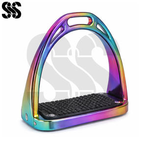 Estribos de Equitación de Acero Inoxidable de Alta Calidad con Reposapiés de Goma Antideslizante, Servicio Personalizado OEM - Product Image 2