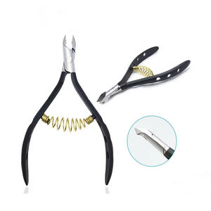 Agarre ergonómico profesional de alta calidad, pinza para cutículas de acero inoxidable plateado para uñas de dedos, bordes limpios suaves, logotipo personalizado - Product Image 3