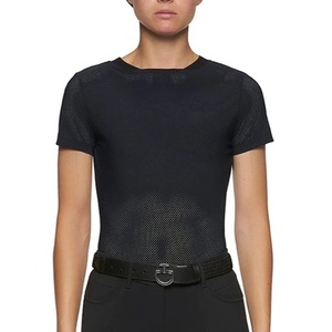 JOXAR 2023 CALIDAD SUPERIOR VENTA CALIENTE CUSTOM AL POR MAYOR ECUESTRE CÓMODA MONTA MUJER PERFORADA CAMISETA 2023 - Product Image 4