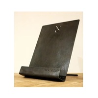Support de livre de cuisine pliable et portable en fer doré écologique pour la table