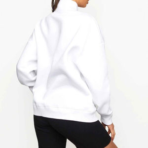 Meilleure vente de sweat-shirt quart de femme de haute qualité 100% coton matériel léger Quicdry respirant Logo personnalisé - Product Image 6