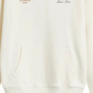 Kreem เสื้อมีฮู้ดโอเวอร์ไซส์ผ้าคอตตอน100% 380 GSM ฟลีซพิมพ์ลายด้านหน้า & ด้านหลังเสื้อผ้าแนวสตรีทในเมืองพรีเมี่ยม & แฟชั่นย้อนยุค - Product Image 6