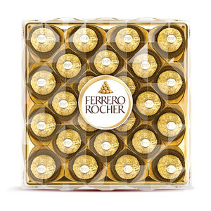 Caja de Regalo de Chocolate Premium Ferrero Rocher Auténtica, 24 Piezas, 300g, con Avellanas Enteras y Oblea Crujiente - Product Image 6