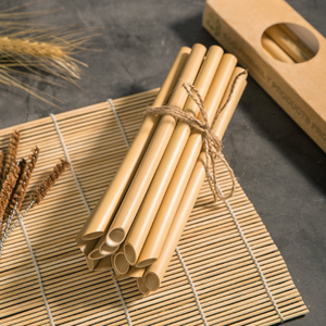 ชุดหลอดดูดแบบใช้แล้วทิ้งทำจากไม้ไผ่ธรรมชาติงานทำมือในเวียดนาม - Product Image 3