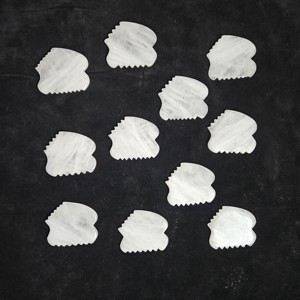 หินหยกสีขาวสำหรับขัดผิวกัวซาทำด้วยมือหินหยกสำหรับทำให้ผิวกระชับการเลิฟคอนทัวร์ขูดใบหน้านวดตัวจำนวนมาก - Product Image 6