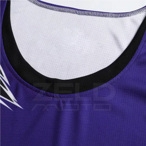 Uniforme de baloncesto de secado rápido Último diseño Conjuntos de camisetas de baloncesto Uniforme de baloncesto usable de doble cara para hombres - Product Image 4