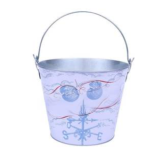 Cubetas de Hielo Metálicas Personalizadas Multicapacidad de 5L, 8L y 10L, Color Blanco y Azul, con Logotipo Personalizado, para la Industria Hotelera - Product Image 2