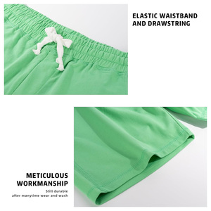 Custom Men's Cotton Fleece Sweat Shorts OEM Supplier Breathable Summer Gymwear Private Label Logo Printing <b>Drawstring</b> Closure - Product Image 3