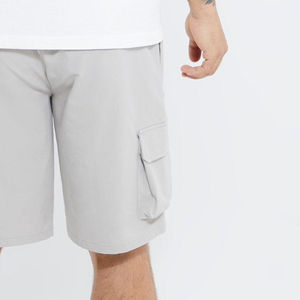 Novedad de verano, pantalones cortos de gama alta para hombre, 100% poliéster, transpirable, patrón de diamantes, cordón suelto, estilo informal, pantalones cortos para hombre - Product Image 5