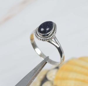 Bague luxueuse en argent sterling 925 faite à la main mode pierre de soleil bijoux en pierres précieuses naturelles solides bague en argent sterling 925 estampillée - Product Image 4