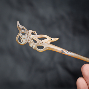 À la mode personnalisé accepter Vietnam artisanat papillon cheveux bâton en gros naturel corne de buffle accessoires de coiffure - Product Image 3