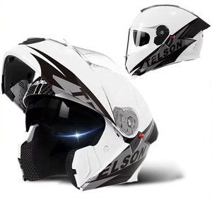 Cascos de Motocicleta Personalizados de Seguridad con Doble Lente ABS Unisex, Cascos Modulares Abatibles para Motociclismo, Accesorios para Motocicletas - Product Image 3