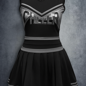 Cheer Leading Dance 2025 vestido para mujer espejo lentejuelas brillo correa de espagueti recto diamante vestidos para porristas - Product Image 2