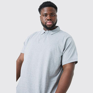 Couleur unie pour hommes polos grande taille personnalisé surdimensionné vêtements de golf vêtements d'été à manches courtes décontracté respirant vente en gros - Product Image 5